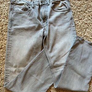 Buffalo David Bitton Denim Gray Straight-Leg Jeans